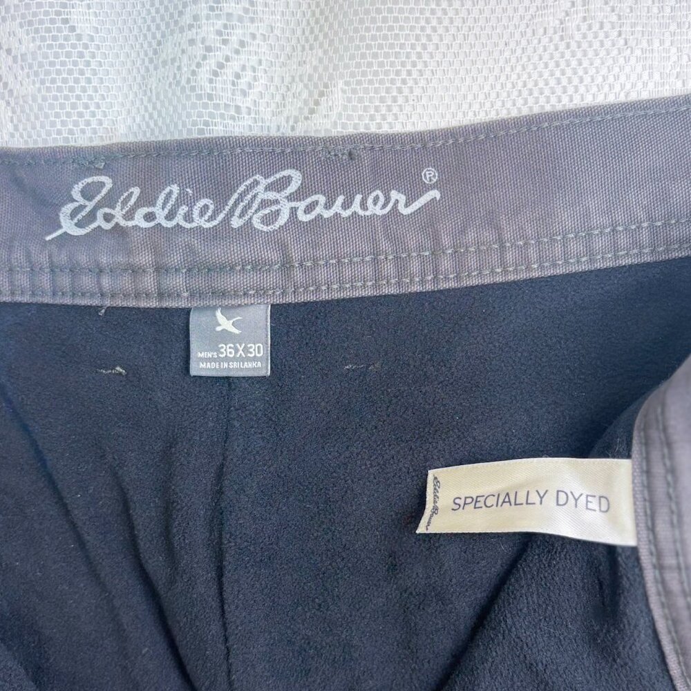 Eddie Bauer Men's Pants Fleece Lined Warm Relax Fit Bottoms Insulated Warmth - Picture 6 of 12
